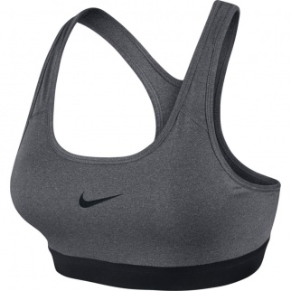 gray nike sports bra