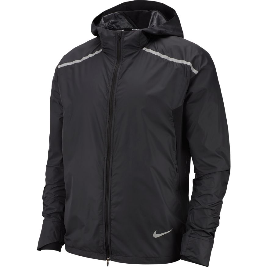 Repel Nike Silver Black|Reflective Running Jacket |