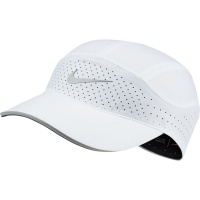 Nike Featherlight Aerobill Reflective Black Running Hat Sz OSFM
